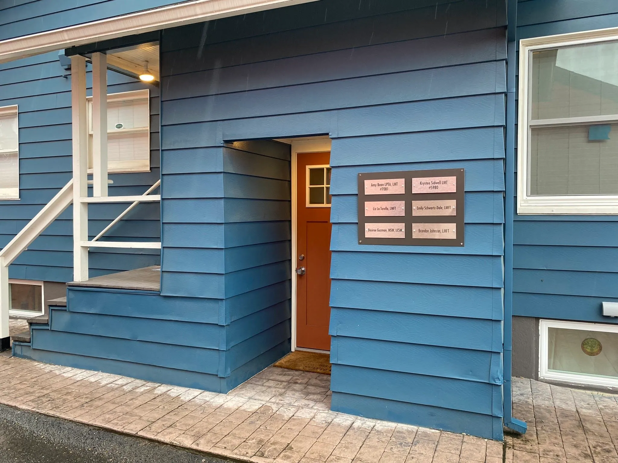 The entrance to Brandon’s counseling office.